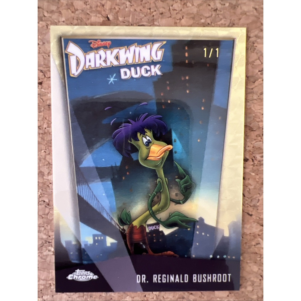 1/1 Topps Disney Chrome Superfractor DD-7 Darkwing Duck Dr. Reginald Bushroot